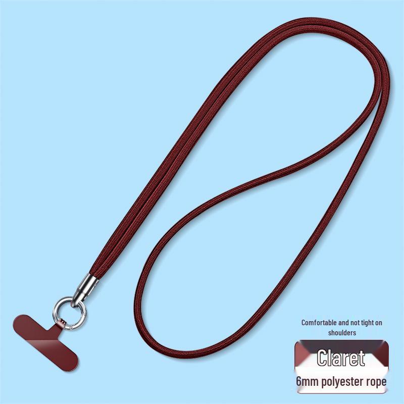 Wrist and Neck Mobile Phone Lanyard with Finger Ring and Anti-Drop Strap