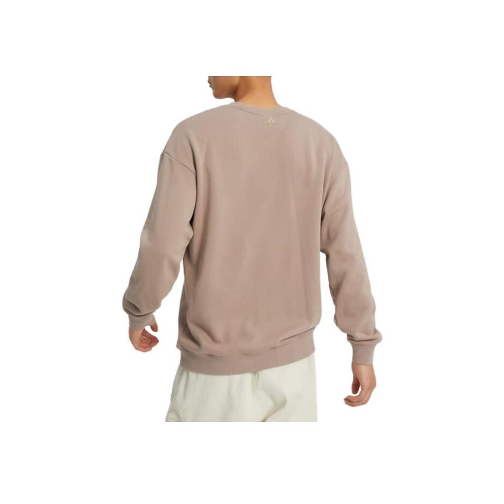 Adidas Cartoon Print Crew Neck Sweatshirt Unisex Tops Brown IB2775