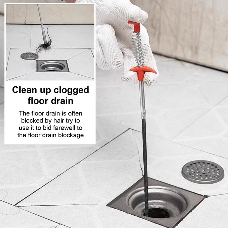 Easy To Use Drain Cleaner Reacher  Hair Drain Clog Remover Drain Hair Remover Tool Keep Pipes Cleaning and Hygienic