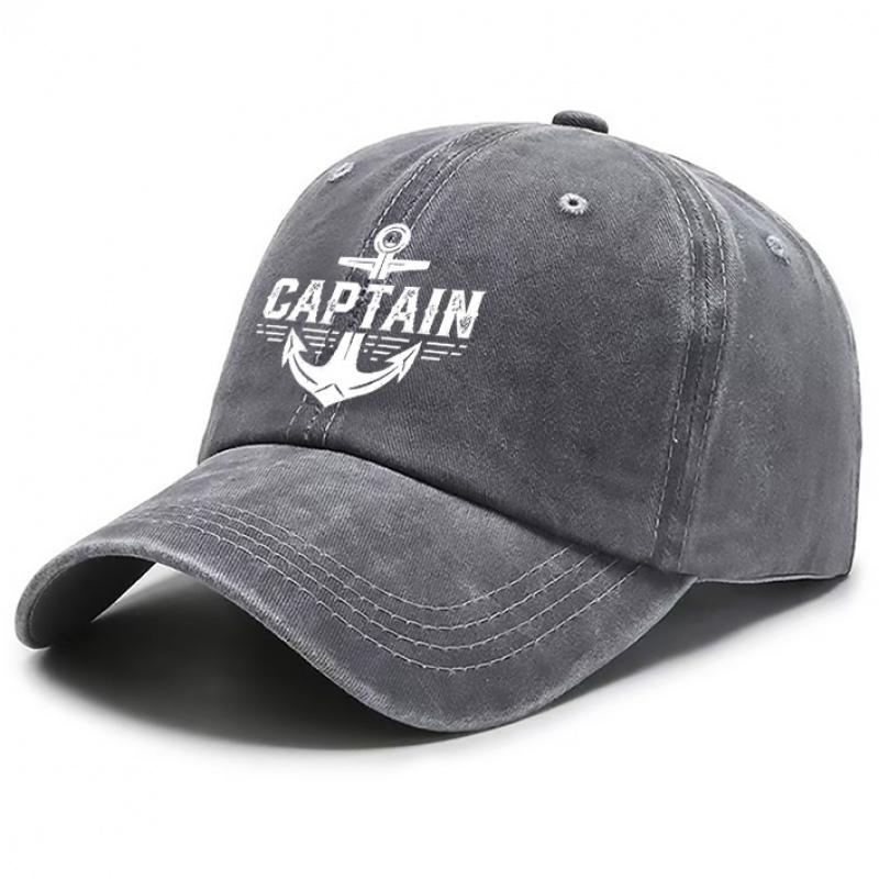 Baseballkappe im Captain-Stil Outdoor Gewaschene Hüte für Herren Hut für Damen Atmungsaktive Baseballkappen Outdoor-Hut Verstellbar DAD Ha