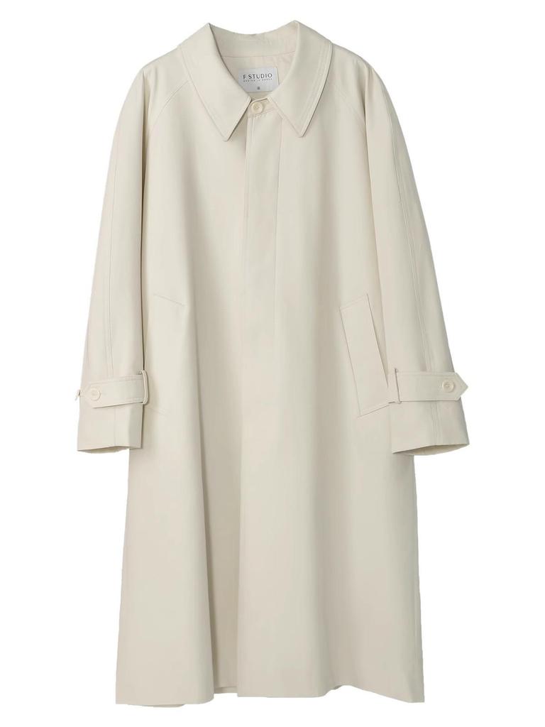 2025 Vorverkauf: Damen Off-White Langer Lockerer Trenchcoat für den Frühling