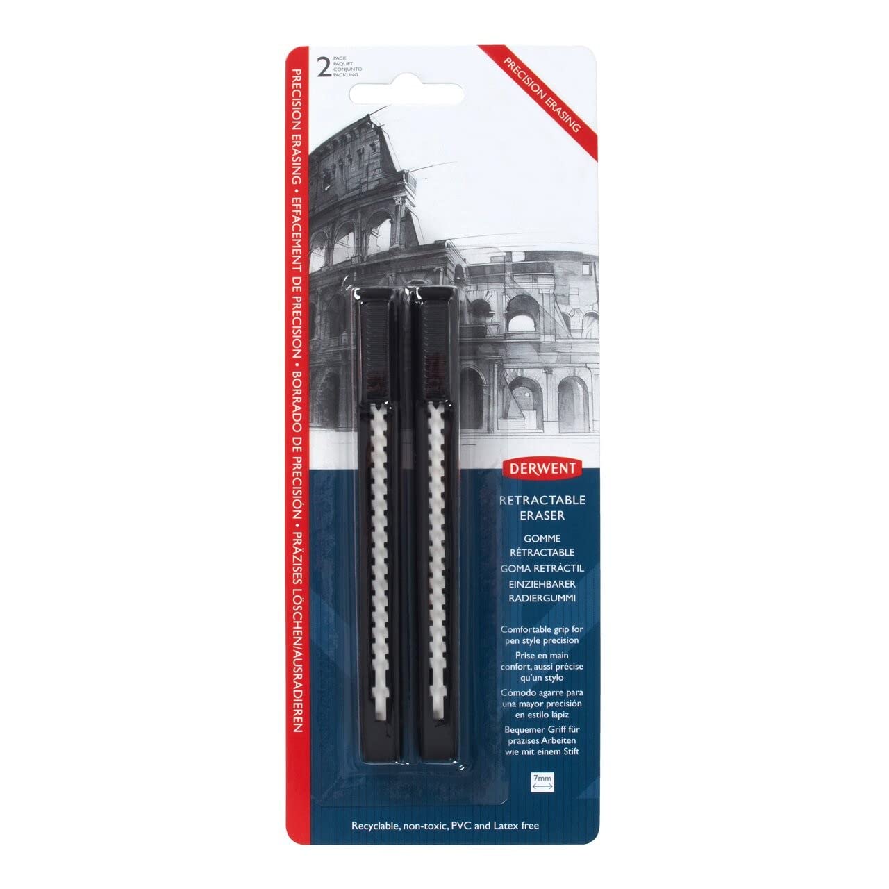 Выдвижная ластик Derwent 2305806 белый