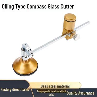 Glass Compass Hole Cutter with Suction Cup for Circular Glass and Tile Cutting