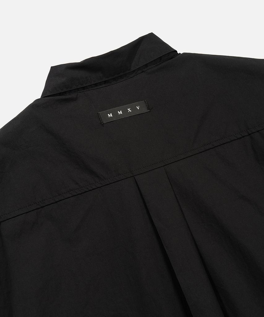VASTIC Oversized Cotton Half Shirt_Black
