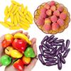 20PCS/Pack Simulated Fruit Vegetable Miniatures Fake Peach Orange Pography Prop Store Window Layout Display DIY Materials ZYF