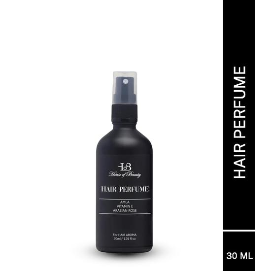 HOUSE OF BEAUTY Hair Spray Perfume With Arabian Oud - Enriched With Amla, Bhringraj Extract & Vitamin E, Unisex, All Hair Types (30Ml)