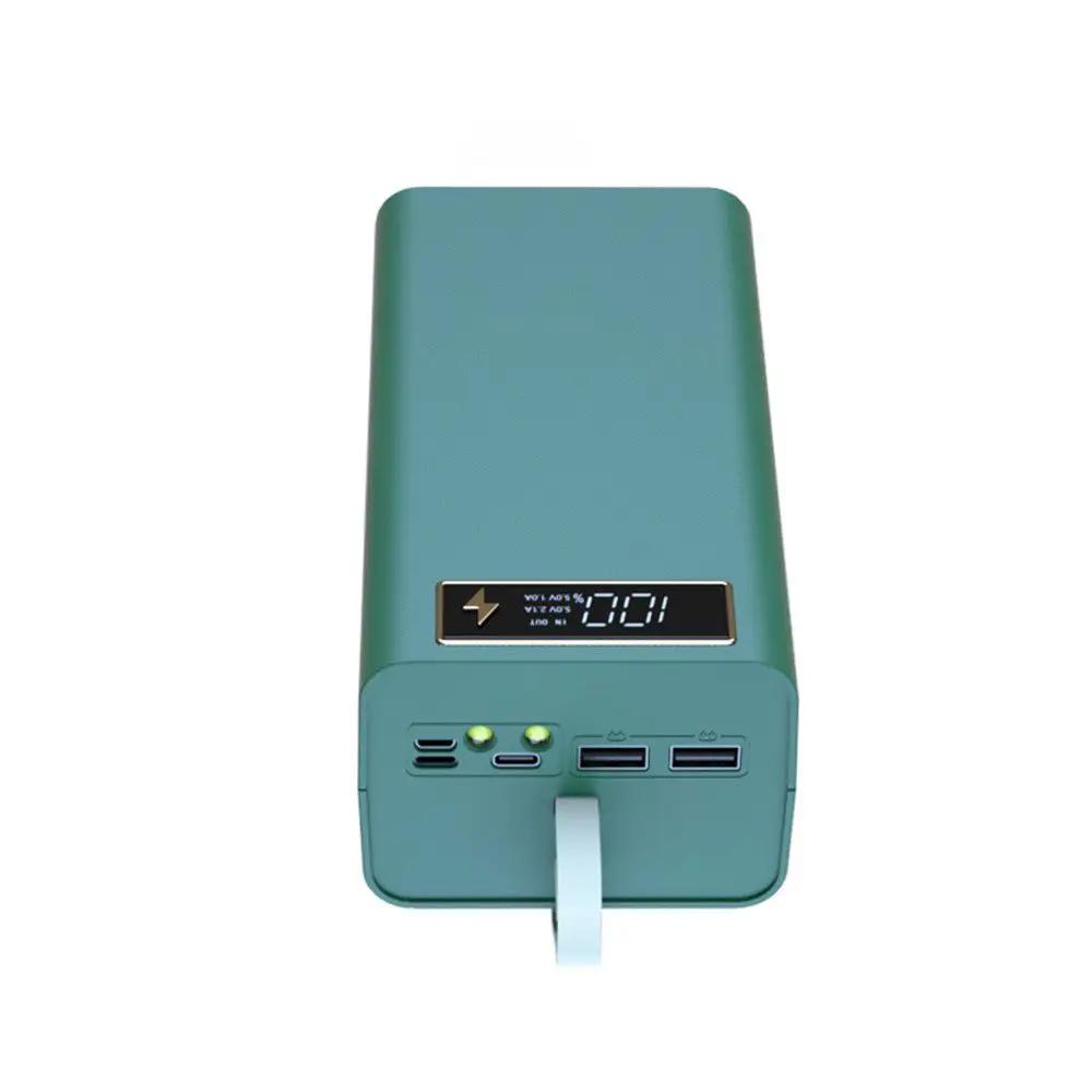 21x18650 Battery Storage Box Dual USB Charge 18650 Battery Power Bank Case Shell Charging Holder with LED Light LCD Displays