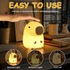 Lampeez Capybara Night Light, LED Nursing Light, Capybara Bedside Lamp with Timer, Birthday Gift for Boys and Girls, Cute