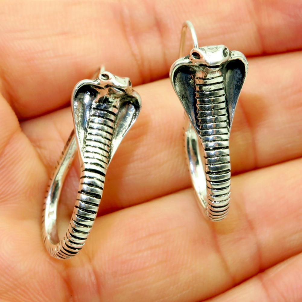 Stylish Vintage Women Carved Snake Dangle Pendant Dangle Hook Earrings Jewelry Jewelry Gift