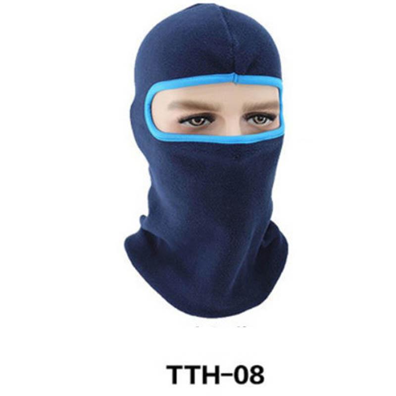 Winter Warm Hood Men's Windproof and Cold-proof Motorcycle Fleece Mask Ski Face Mask Outdoor Cycling Equipment