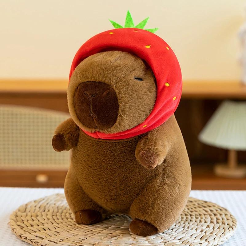 22cm Capybara Plush Toy - Cute Simulation Capibara Stuffed Animal Soft Doll Anime Fluffy Gift for All Ages