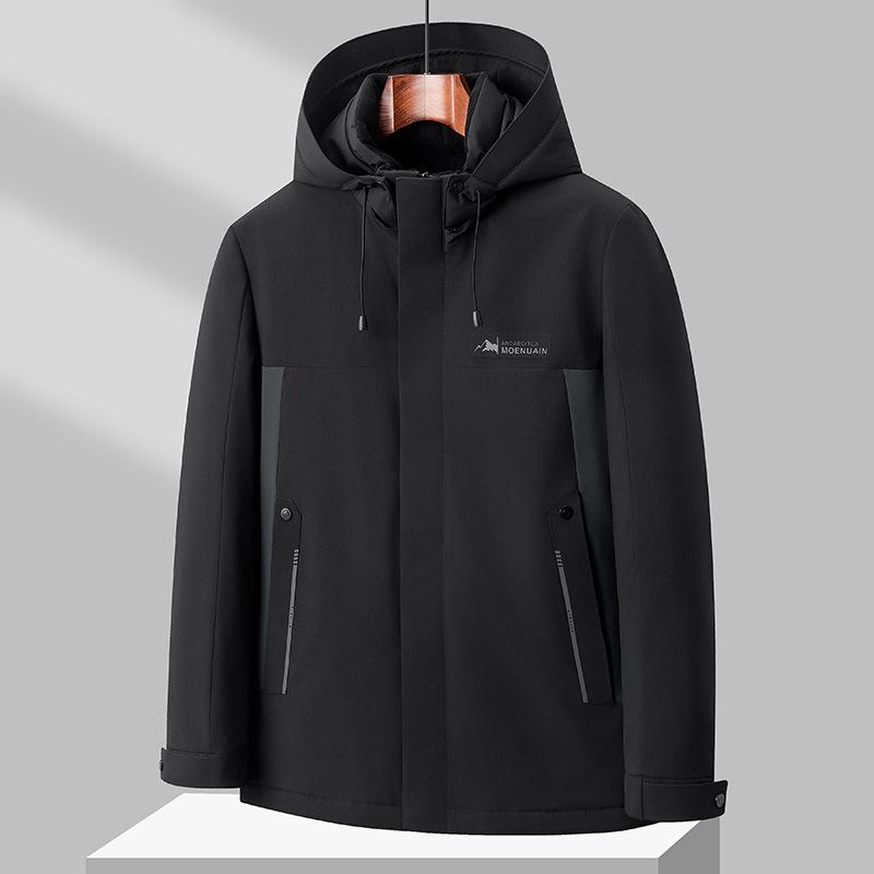 

Новая осенне-зимняя куртка-пуховик мужская утолщенная куртка для активного отдыха теплая куртка-пуховик с капюшоном куртка для активного отдыха мужская одежда 4XL