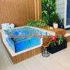 Compact Above Ground Fiberglass Garden Pool