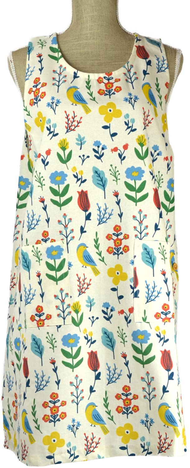 

Фартук садовый Friends Hill Bird Ivory Peapod Housework Cleaning Хлопок RW-242-30 слоновая кость