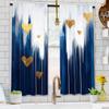 2pcs Set Abstract Modern Art Curtains - Rod Pocket Design for Easy Hanging, Perfect for Bedroom, Living Room & Home Decor