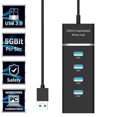 Langlebiger High-Speed Plug-and-Play Universeller Daten-Synchronisierungsadapter 4-Port Splitter Expander USB 3.0 Hub