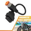 Motoforti 6 Pin To OBD2 Diagnostic Scanner Adapter Cable for Harley Davidson Motorcycle OBDII