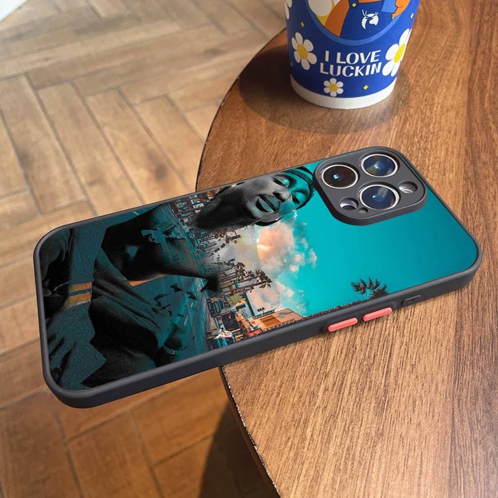 Rapper 2Pac Singer Tupac Shockproof For iPhone X XR XS  11 12 13 14 15 16 pro Mini MAX transparent Matte Phone Case iPhone 16 e