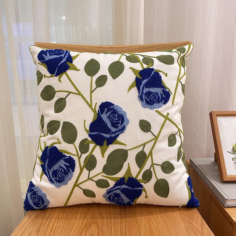 Nordic Ins Klein Frisch Einfach Bestickt Kissen Bouquet Kissenbezug Wohnzimmer Sofa Kissen Schlafzimmer Kissen