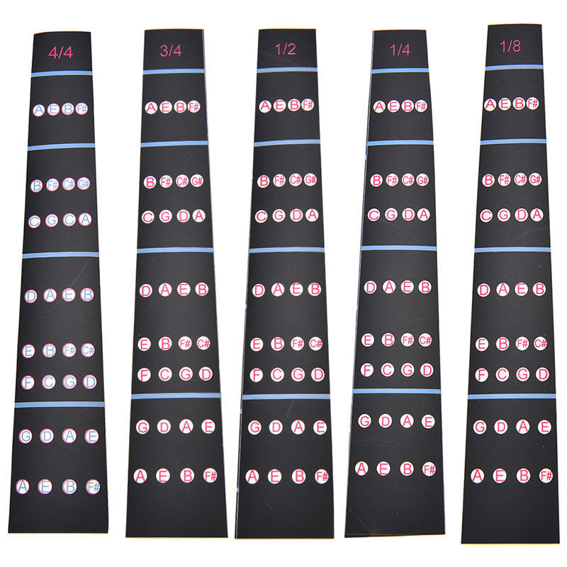 1/8-4/4 Violin Intonation Stickers Fretboard Marker Beginners Learning