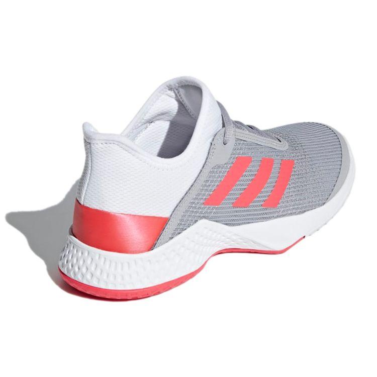 Adidas Adizero Club Comfortable Lightweight Durable Low-Top Tennis Shoes Women Sneakers Gray Orange CG6364