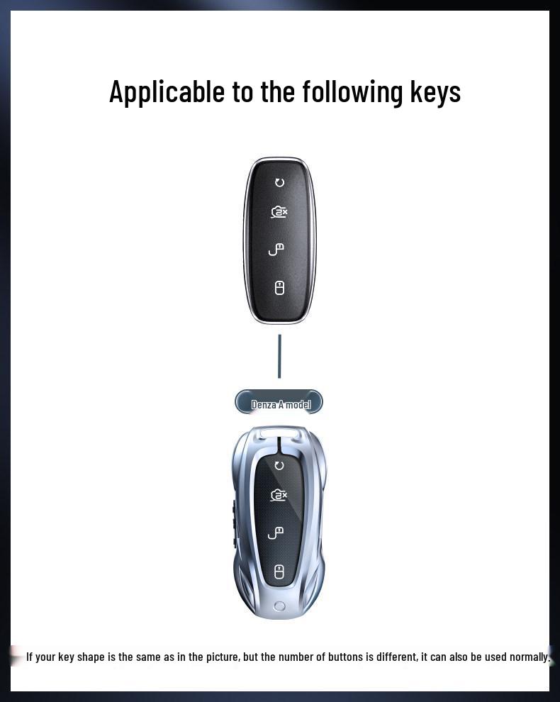 BYD D9 N7/N8 Key Case 2025: High-End Metal Buckle Car Accessory for All Genders