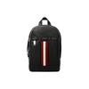 Red And White Striped Leather Shoulder Bag Regular Men Shoulder Bag Black HARI-10