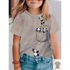 Fashion Children's Clothing Crew Neck Short Sleeve 3D Casual Color Printing Casual Short Sleeve Crew Neck T-Shirt