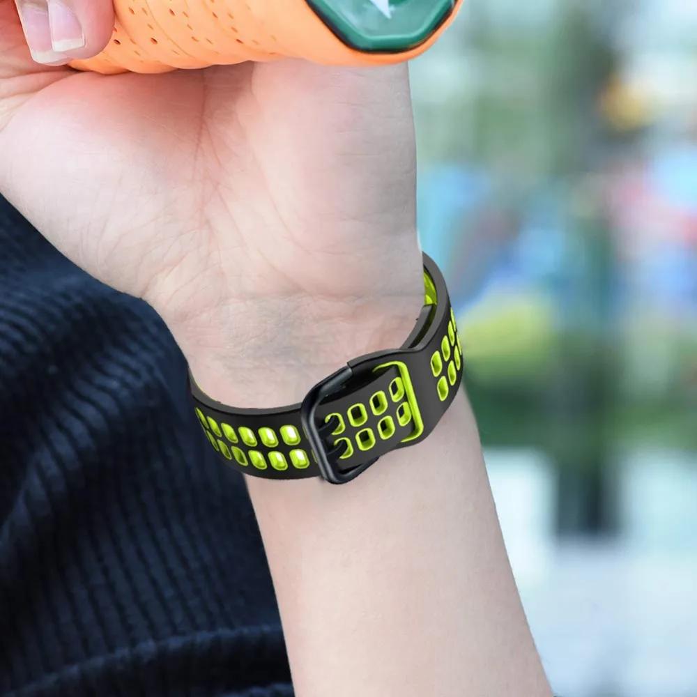 Two-color Silicone Strap for Samsung Galaxy Watch 7/6/Classic/5/4 44mm 40mm 47mm 43mm/5 Pro 45mm Bracelet Watchband Accessories