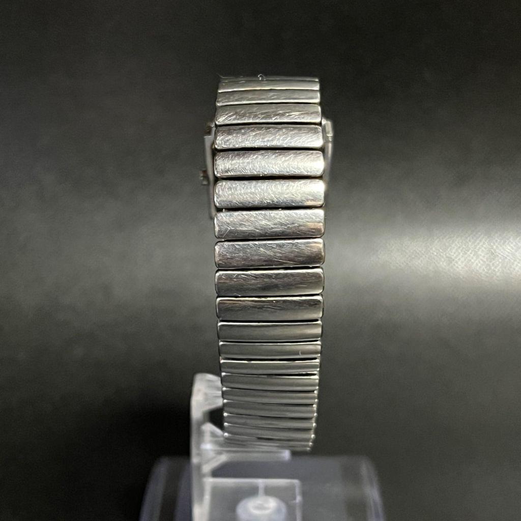 Used [Working Item] SEIKO ALBA Ladies Watch Silver Square V306-5020 Battery Replaced Operation Confirmed