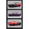 Electroplated 1/32 Alloy Dodge Hellcat Sports Car Model with Light and Sound Effects Collection Miniature Voiture Diecast Toy Vehicle