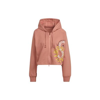 Kapuzenjacke mit Kordelzug und Logo-Print Damen Oberbekleidung Rosa IB5891