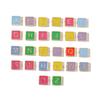 Mixed Color Titanium Steel Alphabet Beads: Non-Fading Necklace & Bracelet Pendants