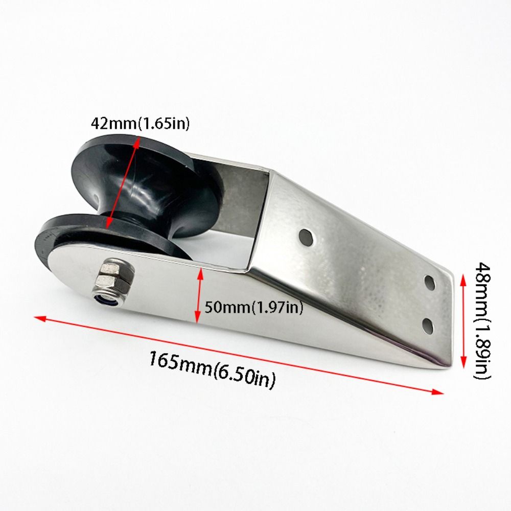 Rubber Wheel Boat Bow Roller Heavy Duty Bow Roller Holder Roller Bracket  Yacht Docking