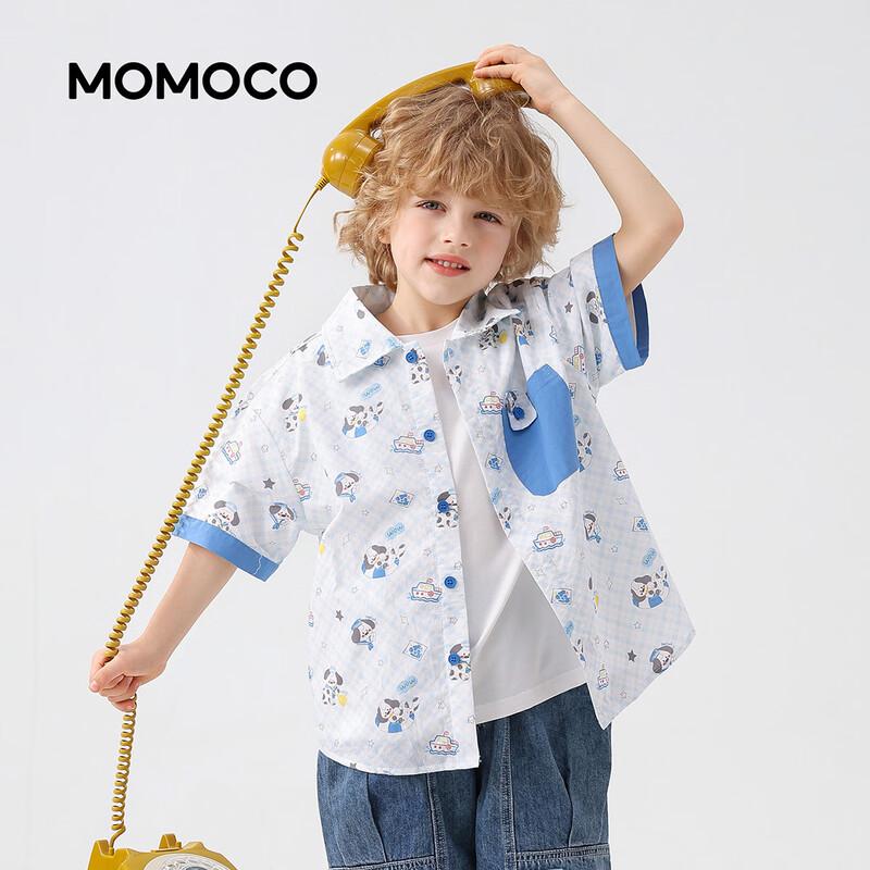 MOMOCO Boys' Short Sleeve Summer Shirt