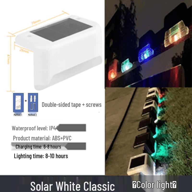 Waterproof Solar Stair & Wall Lights for Outdoor Decor