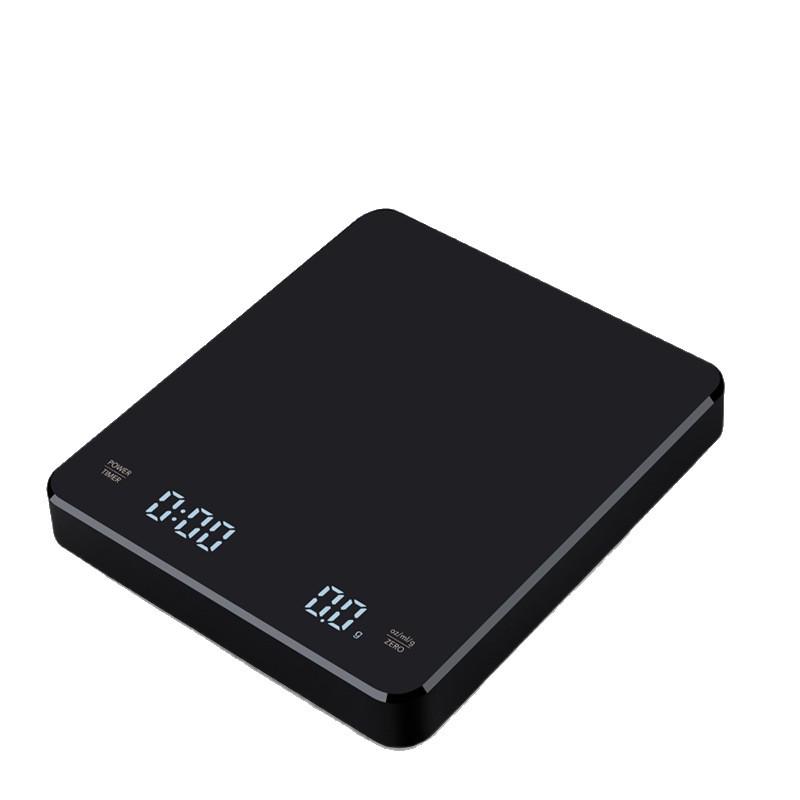 Kompakte Pour-Over Kaffeewaage mit Timer - Kleine elektronische Küchenwaage für präzises Wiegen