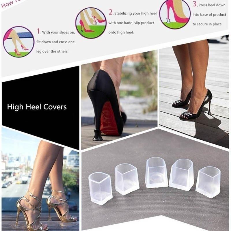 clear heel covers
