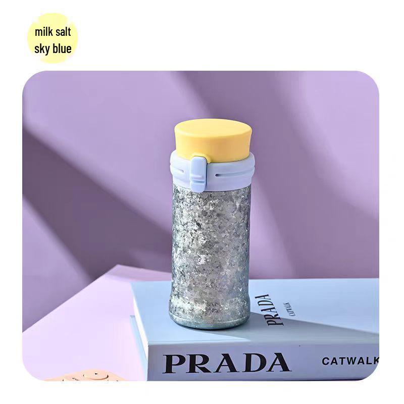 Kashima Titanium Insulated Travel Mug - Portable Double-Layer Pop-Up Pocket Cup for Outdoor Cycling & Climbing, with Gift Box.