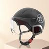 Golden Bell 3C Certified Unisex Electric Vehicle & Motorcycle Half Helmet with Sunscreen Protection