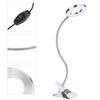 USB LED Desk Lamp with Clamp Flexible Gooseneck Clip On Book Light for Reading for Nail Beauty Salon Lash Extension