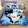 3pcs Soccer Duel Japan Vs Argentina Bedding Set, Includes One Quilt Cover and Two Pillowcases, Bedroom and Guest Room Decoration. T7231129