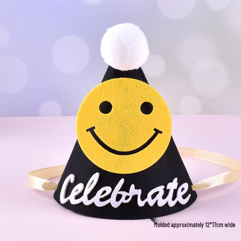 First Birthday Baby Party Hats & Glasses Set - Festive Cake Decoration & Theme Props