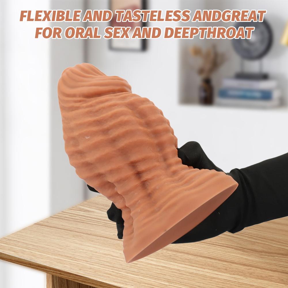 Extra velký silikonový dildo s tlustým stěnou, měkká textura, anální zátka pro muže, ženy, dospělé sexuální hračky