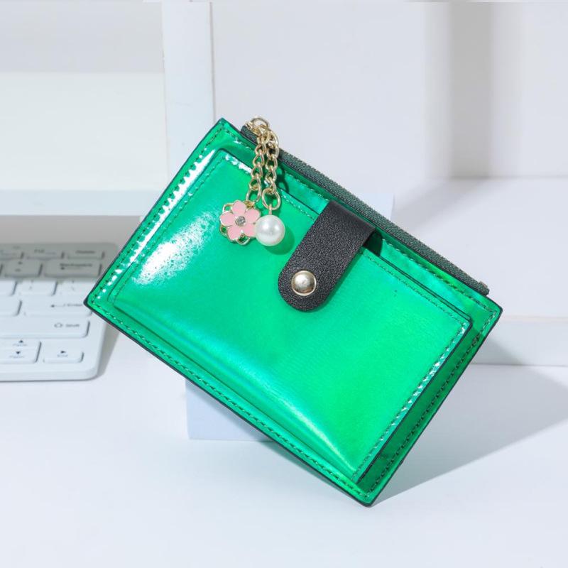 Multi-functional Card Holder & Zipper Coin Purse with Custom Logo & Multi-Card Slots, PU Material.