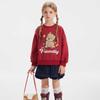 Zhimu Kids' Puppy Graphic Round Neck Sweatshirt