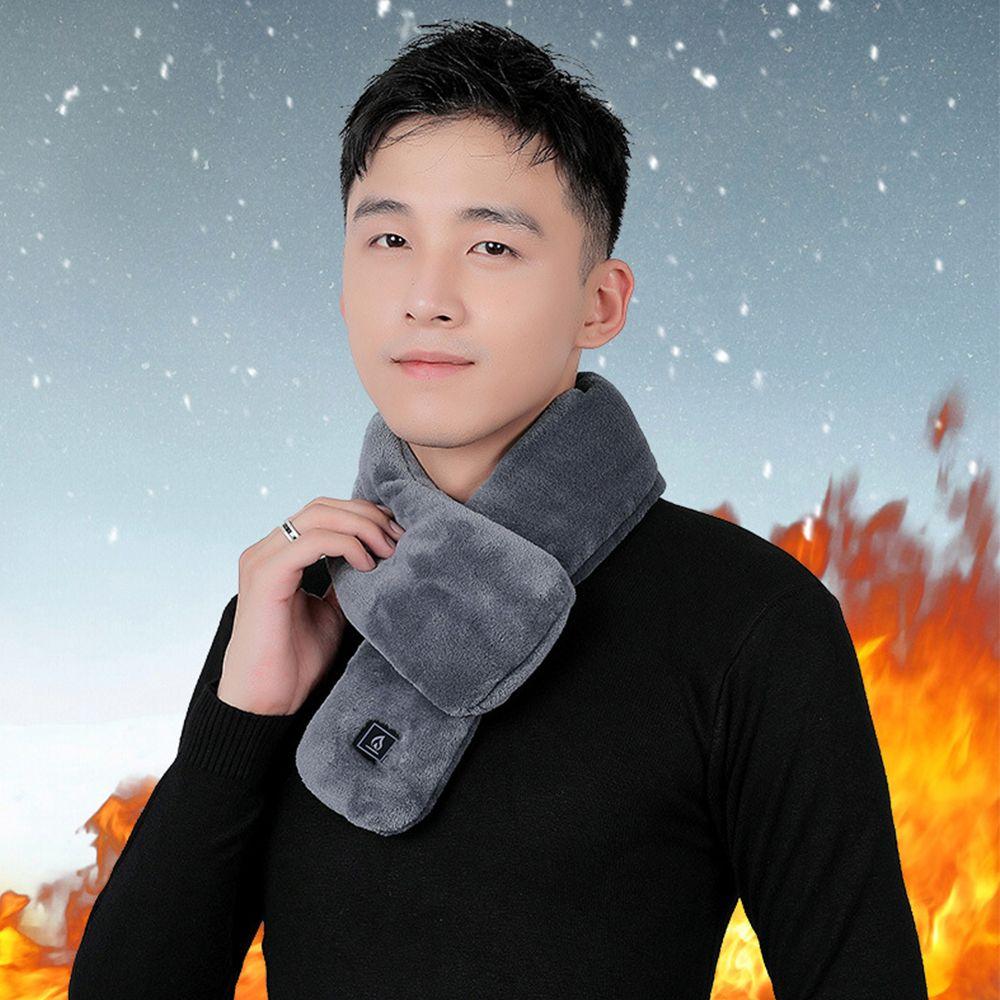 

Сплошной цвет, шаль с зарядкой через USB, зимний шарф, теплая шаль, накидка на шею, шарф с электрическим подогревом