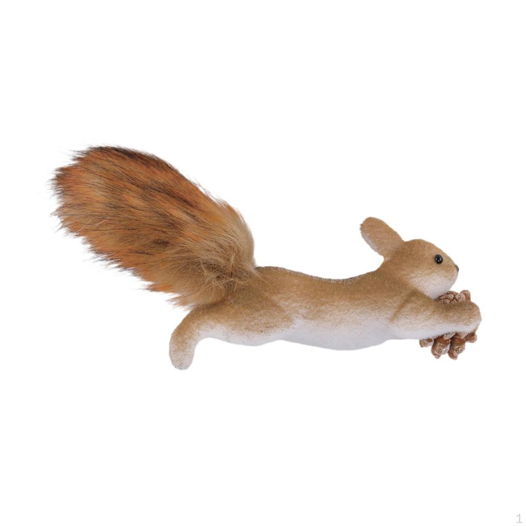 Squirrel Statue Gifts Cute Hanging Animal Sculpture for Office Xmas Tabletop