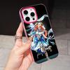Game GI Nilou Jelly Double layer Rose Red Mobile Phone Case for iPhone 17 16 15 14 13 12 11 Air Pro Max Plus Protective