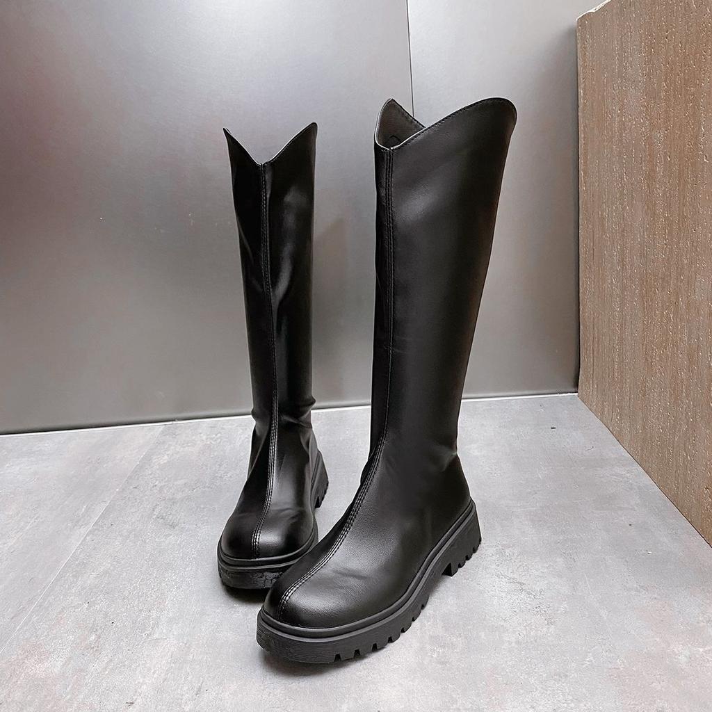 French high boots are light in autumn and winter, commuter style, pointed heads are stacked, 's gentle over-the-knee boots are not tired